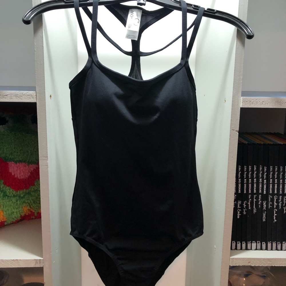 Mondor Dance Wear Strappy One-Piece.